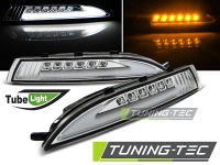 Přední blinkry LED s pozičním světlem VW Scirocco 08-, chrom Přední blinkry LED s pozičním světlem VW Scirocco 08-, chrom